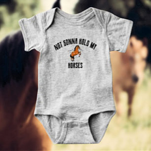 Nicht meine Pferde halten   Funny Baby Bodysuit Strampler