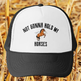 Nicht meine Pferde halten | Funny Horse Trucker Ha Truckerkappe