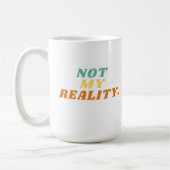 Nicht meine Realität Retro-Tasse Kaffeetasse (Links)