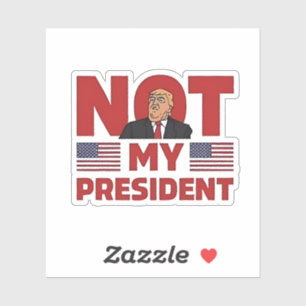 Nicht meine Rede von Präsident gegen Trump zur Amt Aufkleber