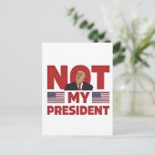 Nicht meine Rede von Präsident gegen Trump zur Amt Postkarte (Stehend Vorderseite)