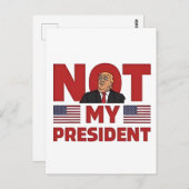 Nicht meine Rede von Präsident gegen Trump zur Amt Postkarte (Vorne/Hinten)