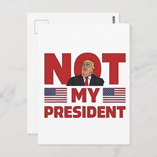 Nicht meine Rede von Präsident gegen Trump zur Amt Postkarte (Vorne/Hinten)