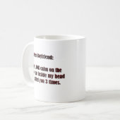 Nicht meine Stille für den Freund der Heiligkeit f Kaffeetasse (Vorderseite Links)