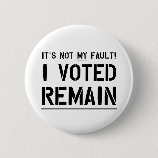 Nicht meine Störung (Schwarzes auf Weiß) Button (Vorderseite)