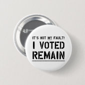 Nicht meine Störung (Schwarzes auf Weiß) Button (Vorne & Hinten)