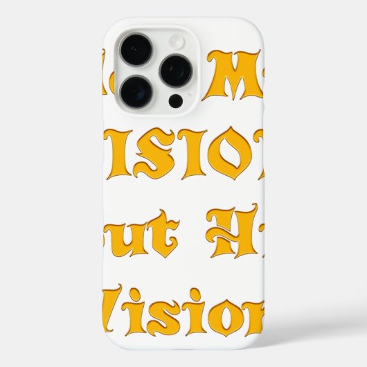 Nicht meine Vision, sondern seine Vision Case-Mate iPhone Hülle (Rückseite)