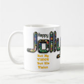 Nicht meine Vision, sondern Seine Vision Weihnacht Kaffeetasse (Links)