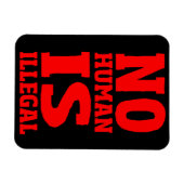 Nicht menschlich ist illegal magnet (Horizontal)