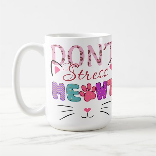 NICHT MEOWT-FUNNY-SPRICHWORT STARTEN KAFFEETASSE (Links)