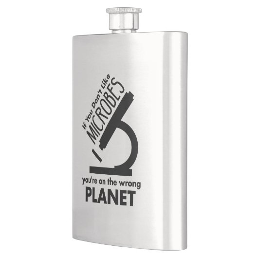 Nicht Mikroben, die man auf dem falschen Planeten Flachmann (Links)