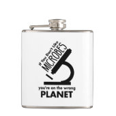 Nicht Mikroben, die man auf dem falschen Planeten Flachmann (Vorderseite)