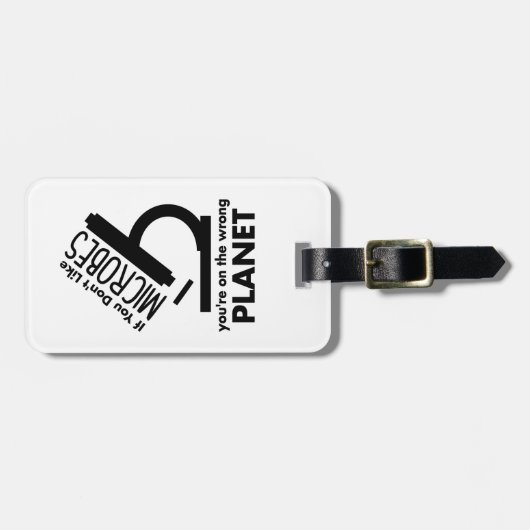 Nicht Mikroben, die man auf dem falschen Planeten Gepäckanhänger (Vorderseite horizontal)