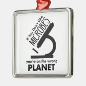 Nicht Mikroben, die man auf dem falschen Planeten Ornament Aus Metall (Links)