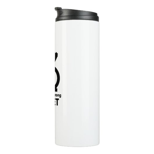 Nicht Mikroben, die man auf dem falschen Planeten Thermosbecher (Nach rechts gedreht)