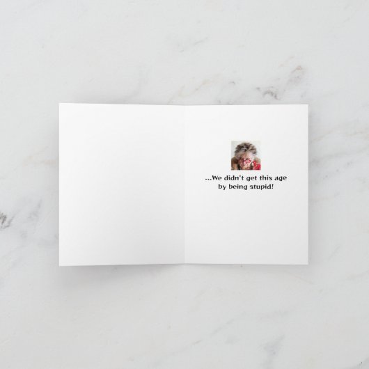 Nicht mit Alten durcheinander Karte (Innenseite)