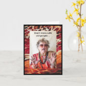 Nicht mit Alten durcheinander Karte (Gelbe Blume)