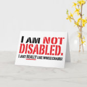 Nicht mit Behinderung Karte (Gelbe Blume)