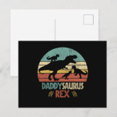 Nicht mit Daddy Saurus Dinosaur Vater Postkarte (Vorne/Hinten)