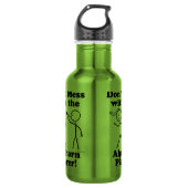 Nicht mit dem Alphorn-Spieler durcheinander bringe Edelstahlflasche (Vorderseite)