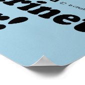 Nicht mit dem Alto Sax Player verwechseln Poster (Ecke)