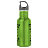 Nicht mit dem Bari Sax Player verwechseln Edelstahlflasche (Rückseite)