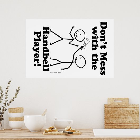 Nicht mit dem Handbell-Player verwechseln Poster (Küche)
