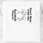 Nicht mit dem Handbell-Player verwechseln Rechteckiger Aufkleber (Tasche)