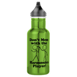 Nicht mit dem Harmonica-Spieler durcheinander brin Edelstahlflasche