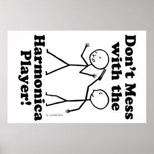 Nicht mit dem Harmonica-Spieler durcheinander brin Poster