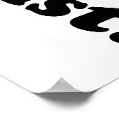 Nicht mit dem Kontrabass-Klarinettist durcheinande Poster (Ecke)