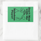 Nicht mit dem Melodeon-Spieler in der Rechteckigen Rechteckiger Aufkleber (Tasche)