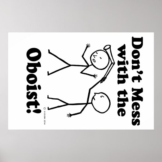 Nicht mit dem Oboisten durcheinander bringen Poster (Vorne)