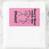 Nicht mit dem oroistischen rechteckigen Aufkleber (Tasche)