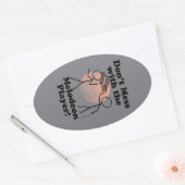 Nicht mit dem Oval-Aufkleber des Melodeon-Spielers Ovaler Aufkleber (Umschlag)