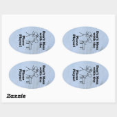 Nicht mit dem Oval-Aufkleber für den Piano-Player Ovaler Aufkleber (Blatt)