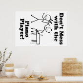 Nicht mit dem Piano-Spieler durcheinander bringen Poster (Küche)