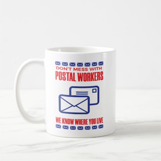 Nicht mit dem Postarbeiter-Funny Mail-Carrier zaub Kaffeetasse (Links)