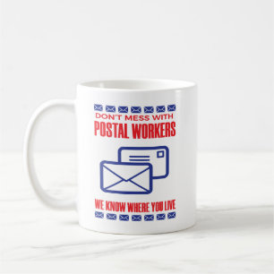 Nicht mit dem Postarbeiter-Funny Mail-Carrier zusa Kaffeetasse