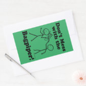 Nicht mit dem rechteckigen Aufkleber in Bagpiper d (Umschlag)