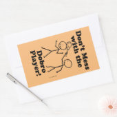 Nicht mit dem rechteckigen Dobro-Player anlegen Rechteckiger Aufkleber (Umschlag)