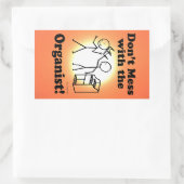 Nicht mit dem rechteckigen organistischen Aufklebe Rechteckiger Aufkleber (Tasche)