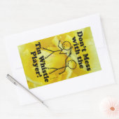 Nicht mit dem Rechteckspieler der Zinn-Pfeife durc Rechteckiger Aufkleber (Umschlag)