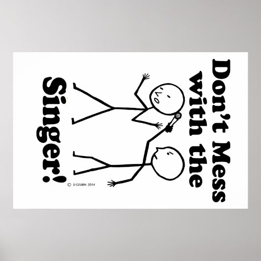 Nicht mit dem Sänger durcheinander Poster (Vorne)