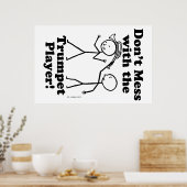 Nicht mit dem Trumpet-Player durcheinander Poster (Küche)
