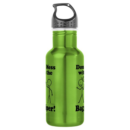 Nicht mit den Bagpiper durcheinander bringen Edelstahlflasche (Rückseite)