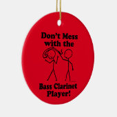 Nicht mit der Bassklarinett-Player-Keramik verwech Keramik Ornament (Rechts)