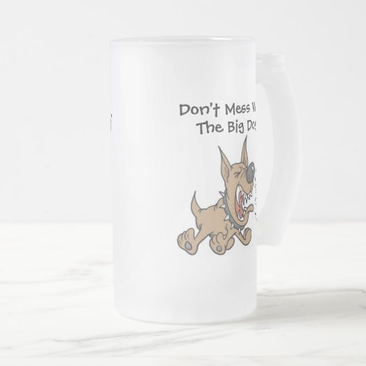 Nicht mit der Big Dog-Bier-Tasse des SRF verwechse Mattglas Bierglas (VorderseiteRechts)
