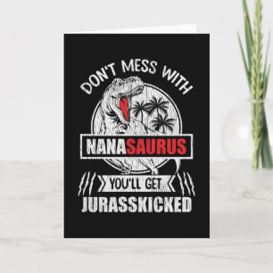 Nicht mit der Familie Mommy von Nana Saurus Dinosa Karte