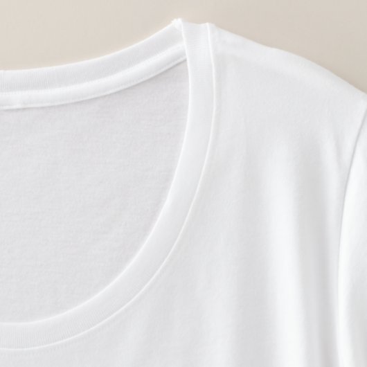 Nicht mit der Königin Domino zaubern Große Größe T-Shirt (Detail - Kragen)